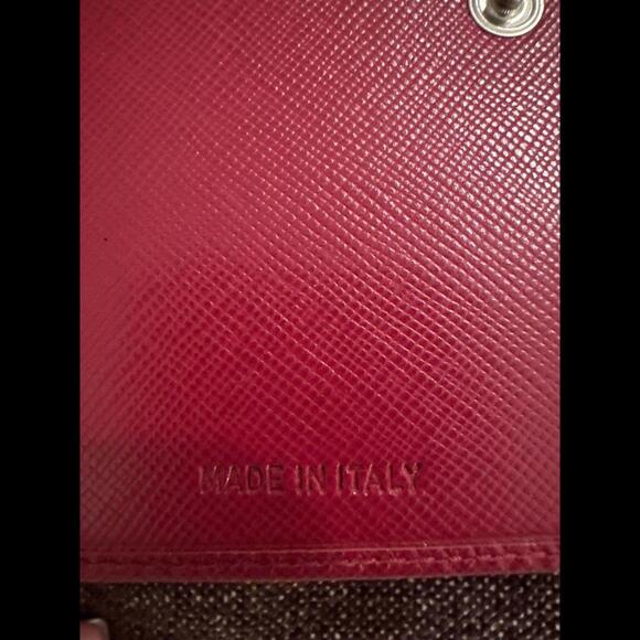 Prada Red Saffiano Wallet - Picture 7 of 9